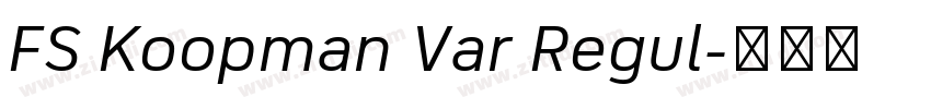 FS Koopman Var Regul字体转换